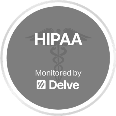 HIPAA monitored by Delve