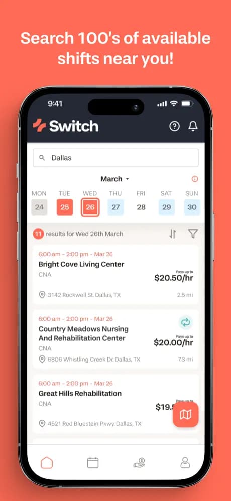 Switch app screenshot